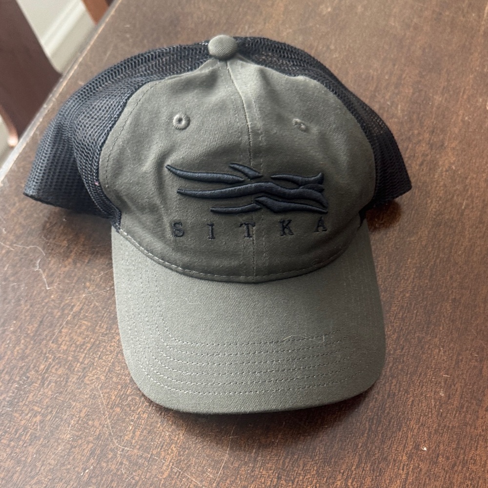 Sitka Olive Green and Black Cap